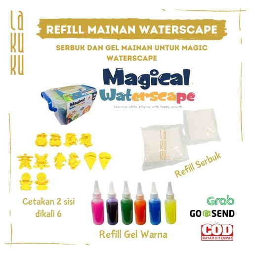 Image of Lakuku - Refill Isian Serbuk dan Gel Mainan Magical Waterscape