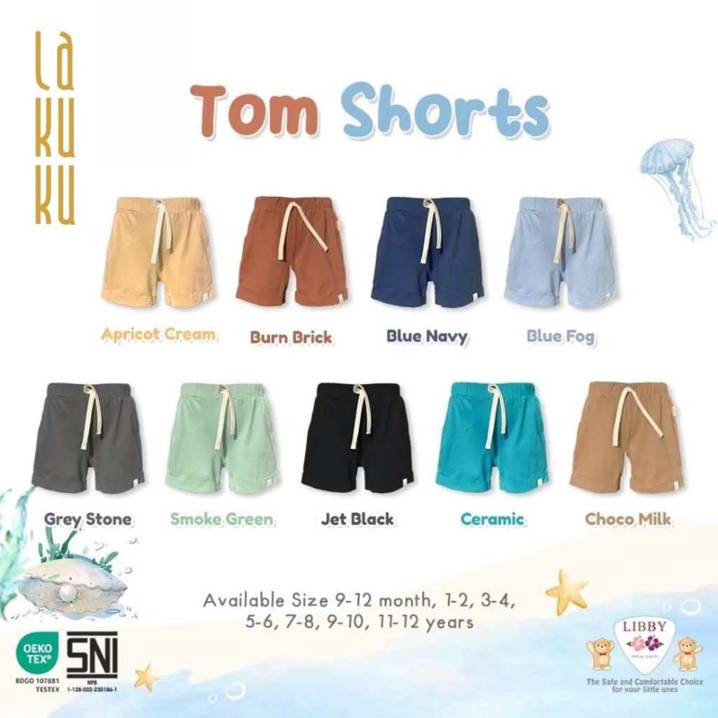 Lakuku - Tom Shorts Denim Celana Pendek Olahraga Casual Anak Laki