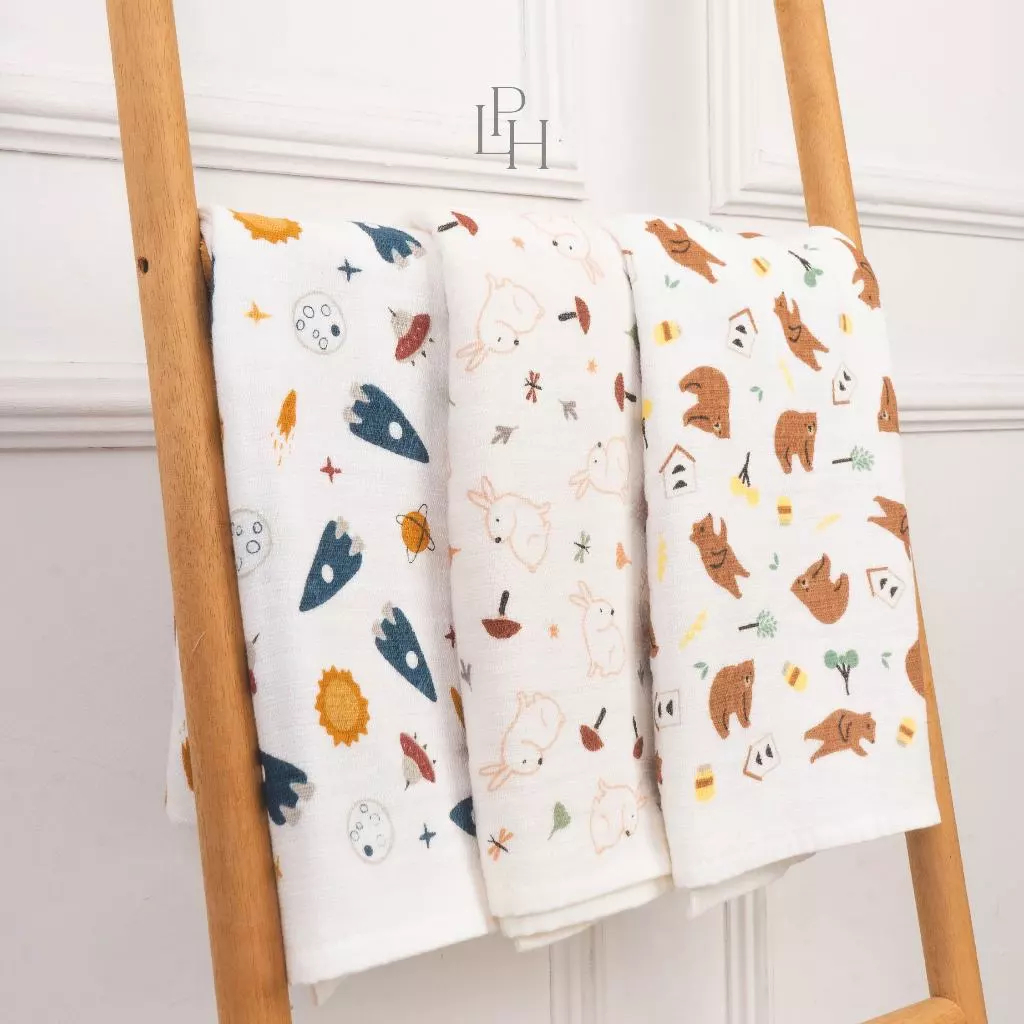 Lakuku - Palmerhaus TOTTORI Handuk Mandi Bayi Anak 60x120cm - premium combed cotton Bath Towels kado lahiran