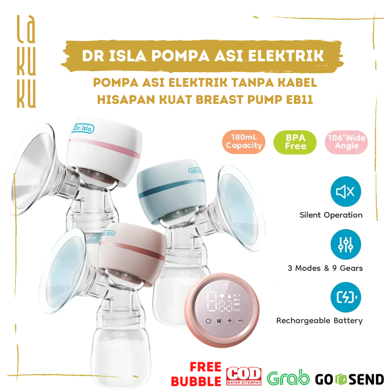 Lakuku - Dr Isla Pompa Asi Elektrik Breast Pump EB11 360° 3 mode