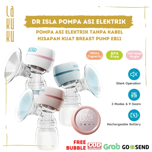 Lakuku - Dr Isla Pompa Asi Elektrik Breast Pump EB11 360° 3 mode