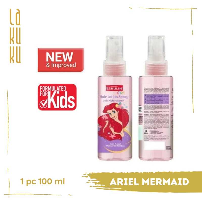Lakuku - Eskulin Kids Hair Lotion Spray Princess Wangi Bervitamin dan anti kusut