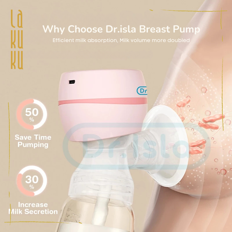 Lakuku - Dr Isla Pompa Asi Elektrik Breast Pump EB11 360° 3 mode