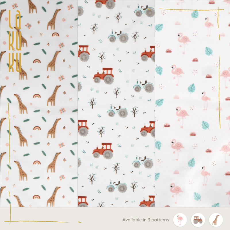Perlak Alas Ompol Bayi 70x90 cm- Wonderpad Waterproof Little Palmerhaus anti-slip backing Soft Touch
