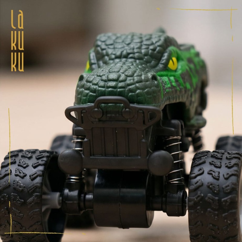 Lakuku - Mainan Mobil Jeep Off Road 360° Warna Warni Mobil Monster Dinosaurus