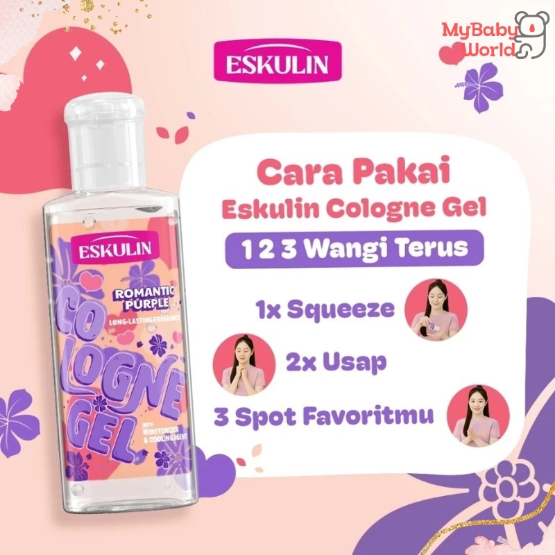 Lakuku - Eskulin Cologne Gel Aroma Wangi tahan hingga 6 jam