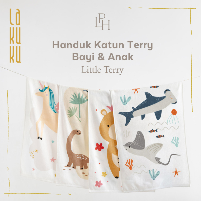 Handuk Mandi Bayi Anak Little Terry Palmerhaus - Bath Towels Baby 50x100 cm