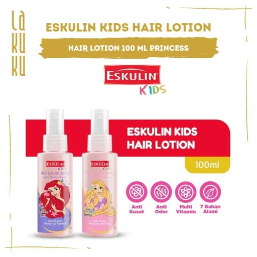 Image of Lakuku - Eskulin Kids Hair Lotion Spray Princess Wangi Bervitamin dan anti kusut