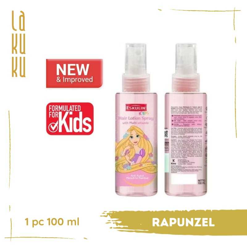 Lakuku - Eskulin Kids Hair Lotion Spray Princess Wangi Bervitamin dan anti kusut
