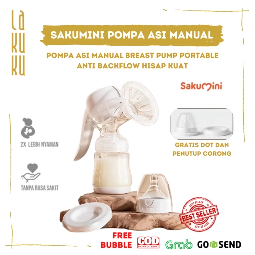 Lakuku - Sakumini Pompa Asi Manual Breast Pump Portable Anti Backflow Hisap Kuat