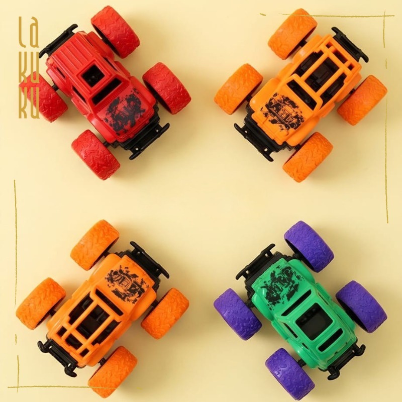 Lakuku - Mainan Mobil Jeep Off Road 360° Warna Warni Mobil Monster Dinosaurus