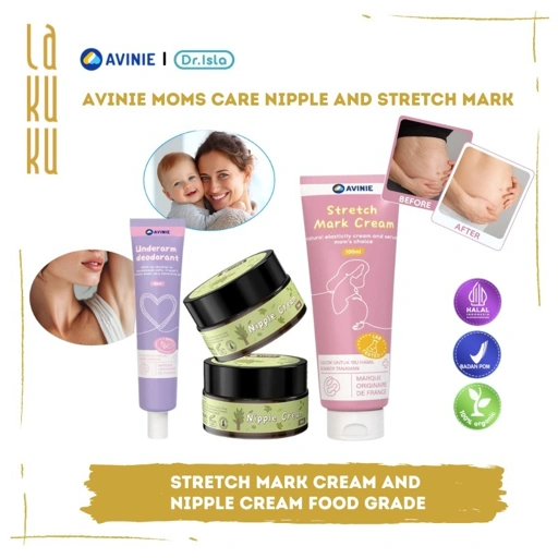 Image of Lakuku - Avinie Moms Care Nipple and Stretch Mark Cream Lotion Perlindungan untuk kulit Ibu