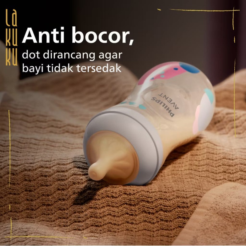 Lakuku - Avent Philips Botol Susu Natural Response Premium PP dan PPSU