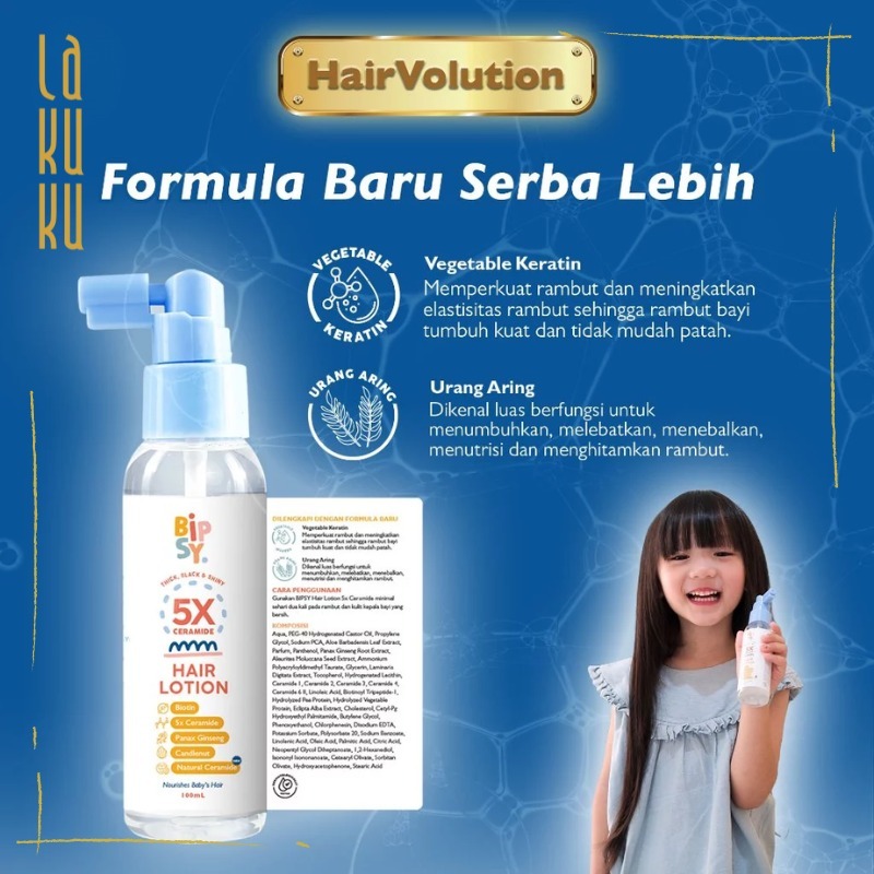 Lakuku - Bipsy Expert Hair Lotion Anak Vitamin Rambut