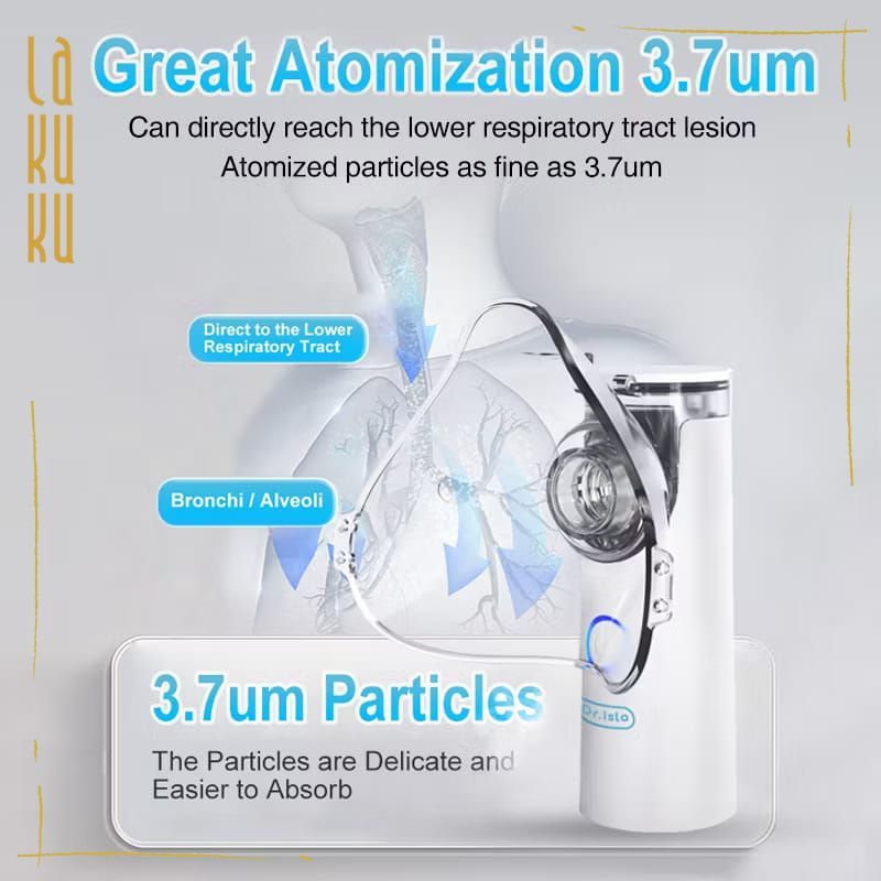 Lakuku - Dr.Isla Nebulizer Portable Alat Uap Nebu Pernapasan N6+ N9 N10