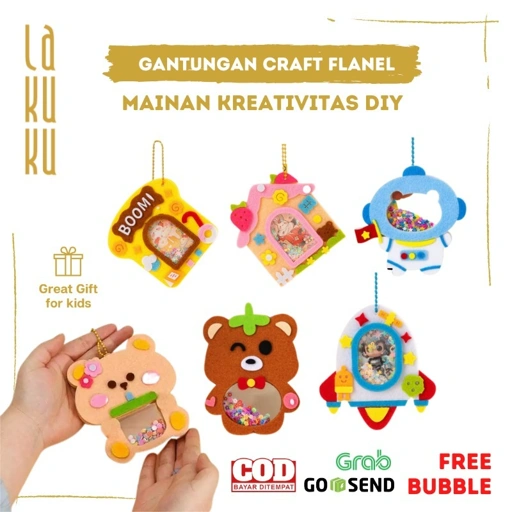 Image of Lakuku - Craft Flanel DIY Kreativitas Gantungan Boneka Lucu