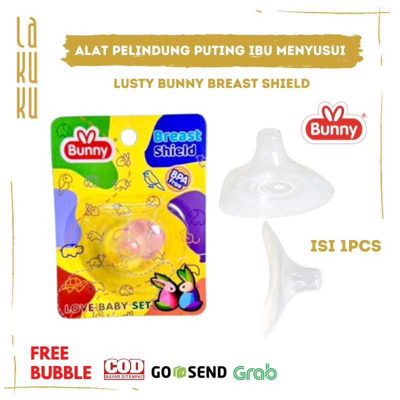 Lakuku - Lusty Bunny Breast Shield Nipple Cover Protector Alat Pelindung Puting Ibu Menyusui Asi Silikon