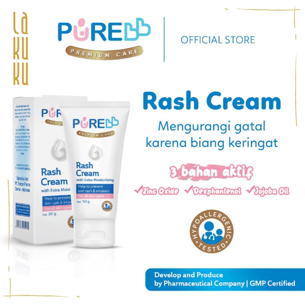 Lakuku - Purebb pure kids Diaper Cream, Sunblock, Soothing Cream dan Rush Cream untuk bayi dan anak