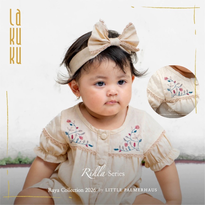 Lakuku - Palmerhaus Saraya dan Rihla Boy Girl Setelan Baju Koko Peci Gamis Lebaran Anak Laki Perempuan