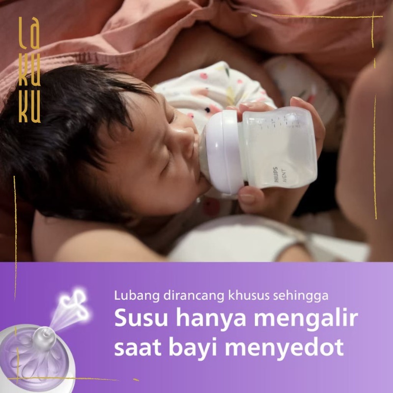 Lakuku - Avent Philips Botol Susu Natural Response Premium PP dan PPSU