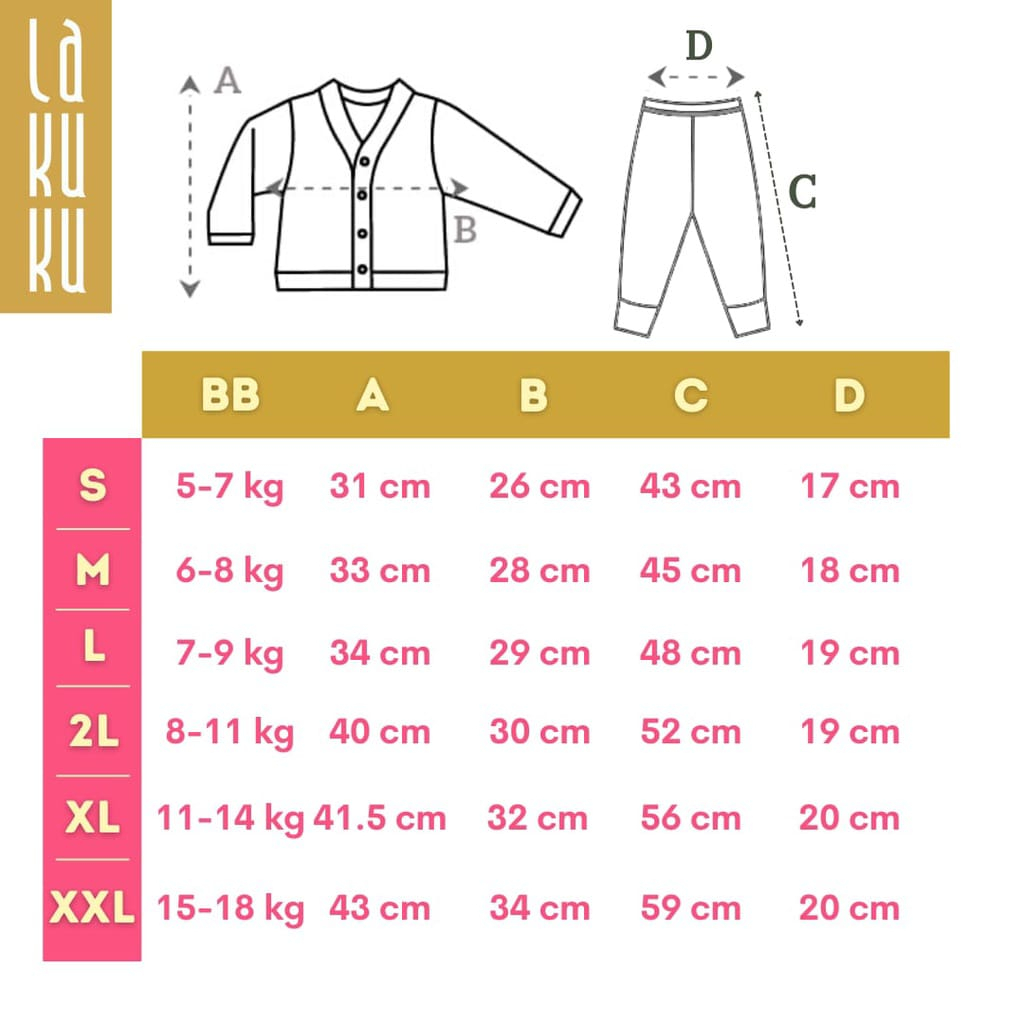 Lakuku - Setelan Libby Baby Baju Celana Panjang Kaos Oblong 4y sampai 10y