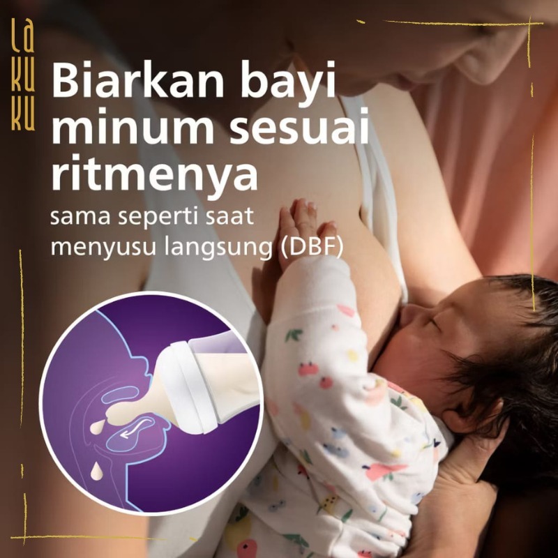 Lakuku - Avent Philips Botol Susu Natural Response Premium PP dan PPSU