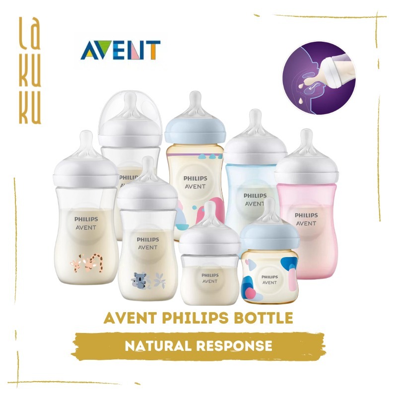 Lakuku - Avent Philips Botol Susu Natural Response Premium PP dan PPSU