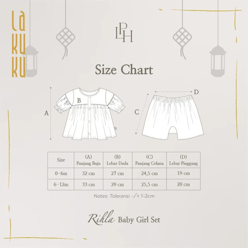 Lakuku - Palmerhaus Saraya dan Rihla Boy Girl Setelan Baju Koko Peci Gamis Lebaran Anak Laki Perempuan