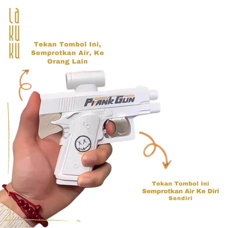 Lakuku - Mainan Pistol Air Prank Gun Anak tembak 2 arah