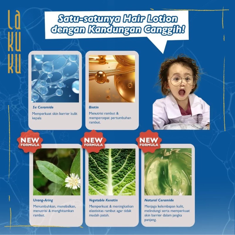 Lakuku - Bipsy Expert Hair Lotion Anak Vitamin Rambut