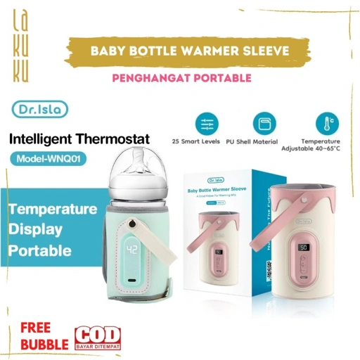 Image of Lakuku - Dr. Isla Baby Bottle Warmer Sleeve Alat Penghangat Portable Botol Susu Bayi dan Mpasi Anak