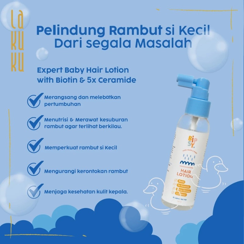 Lakuku - Bipsy Expert Hair Lotion Anak Vitamin Rambut