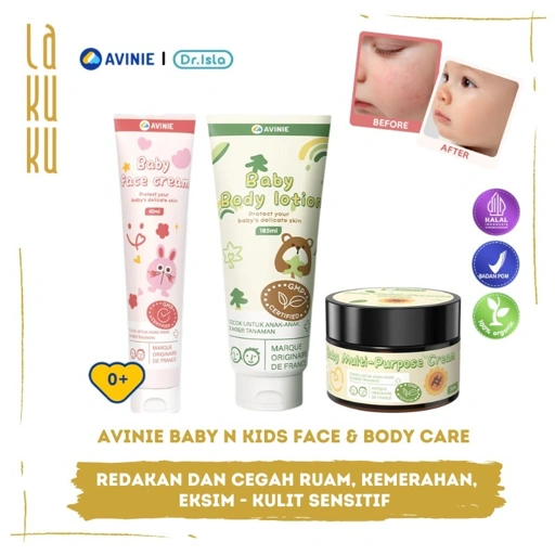Image of Lakuku - Avinie Baby n Kids Face Body Cream Care and Lotion Multi Purpose Perawatan Kulit Bayi