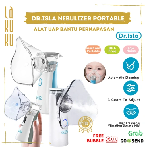 Lakuku - Dr.Isla Nebulizer Portable Alat Uap Nebu Pernapasan N6+ N9 N10
