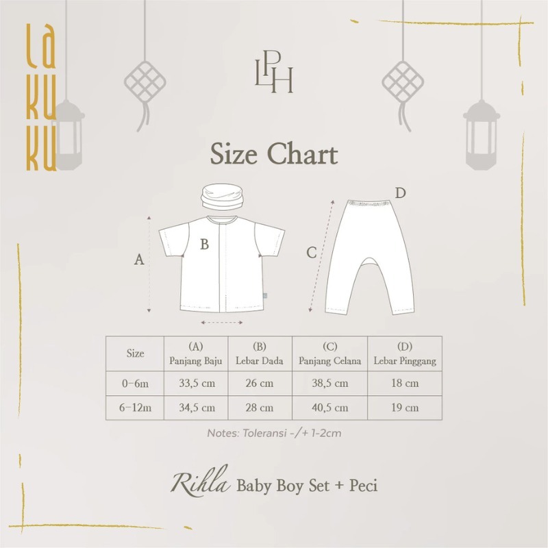 Lakuku - Palmerhaus Saraya dan Rihla Boy Girl Setelan Baju Koko Peci Gamis Lebaran Anak Laki Perempuan