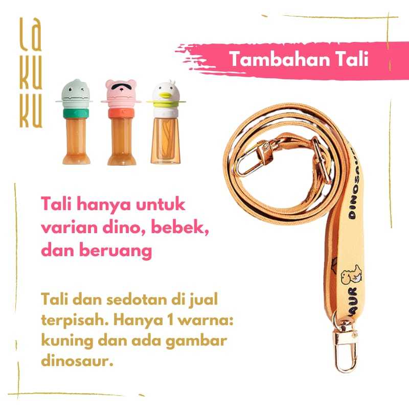 Lakuku - Sedotan Portable Travelling untuk anak minum dari botol kemasan universal