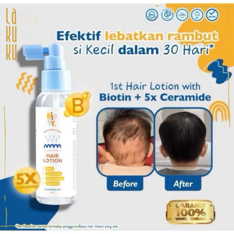 Lakuku - Bipsy Expert Hair Lotion Anak Vitamin Rambut