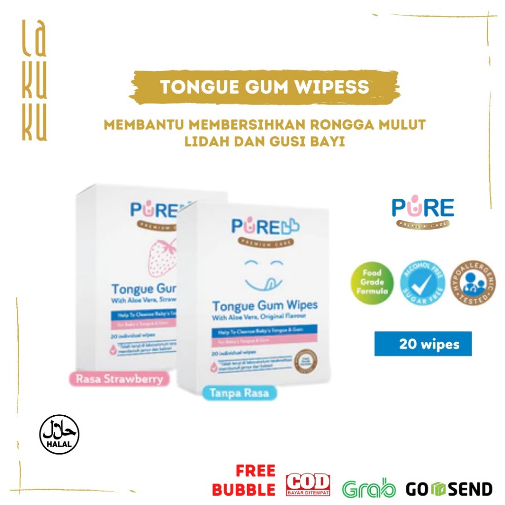 Lakuku - PUREBB Pure kids Tongue and Gum isi 20 lembar