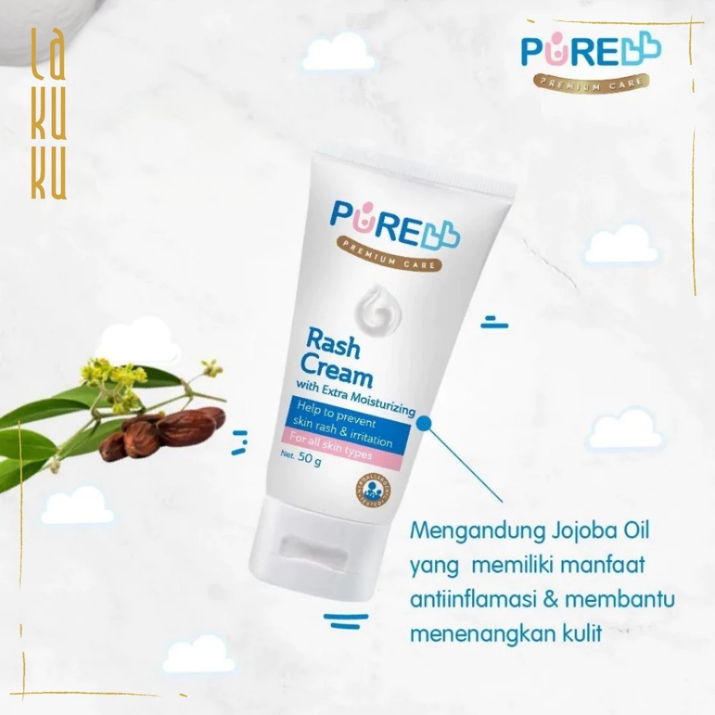 Lakuku - Purebb pure kids Diaper Cream, Sunblock, Soothing Cream dan Rush Cream untuk bayi dan anak