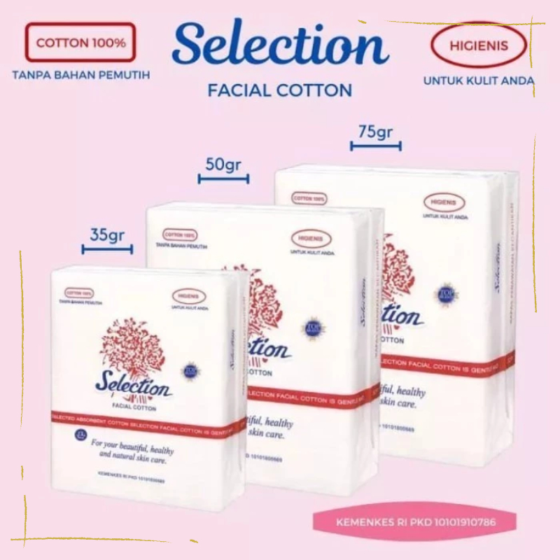 Lakuku - Kapas Wajah Selection 50gr 75gr Cotton Oval 80s