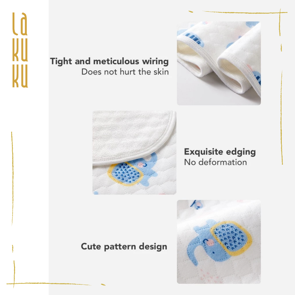 Lakuku - Sakumini Urinepad Organik bahan Katun Perlak Alas Ompol Bayi 50x70 cm