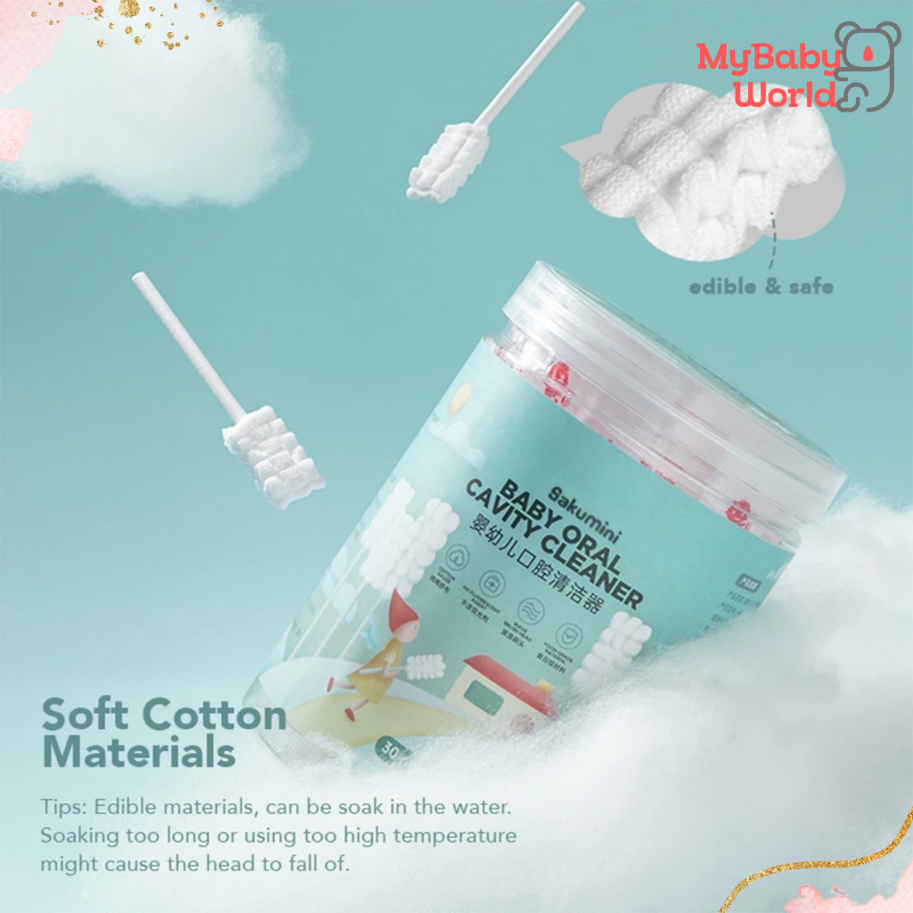 Lakuku - Sakumini Oral Cleaner Pembersih Lidah Gigi Mulut Bayi Gauze Stick dan finger wipes