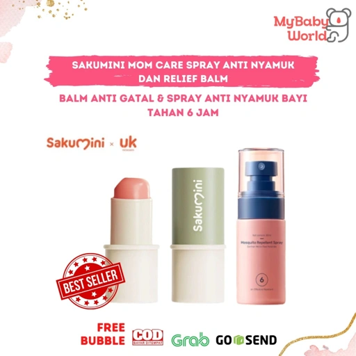 Lakuku - Sakumini Spray Anti Nyamuk dan Relief Balm Penyejuk Kulit Anti Gatal Iritasi Gigitan Nyamuk