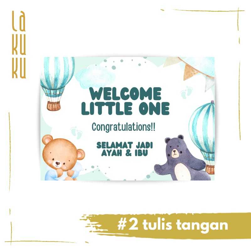 Kemasan Plastik Polymailer Bungkus Kado + Kartu Ucapan cantik khusus produk LAKUKU