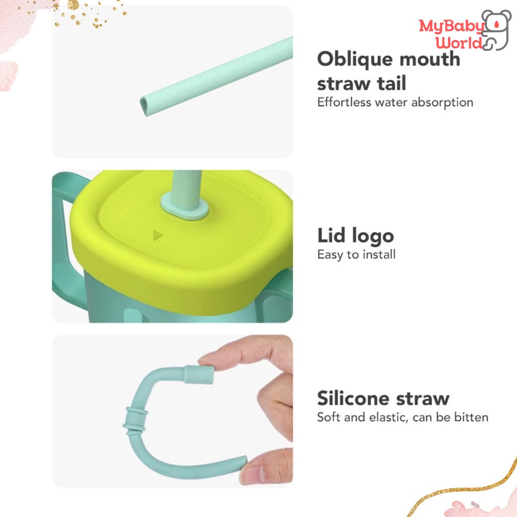 Lakuku - Sakumini Curve Straw Cup Training Gelas Sedotan