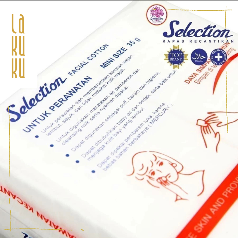 Lakuku - Kapas Wajah Selection 50gr 75gr Cotton Oval 80s