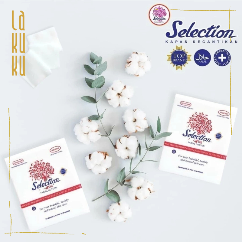 Lakuku - Kapas Wajah Selection 50gr 75gr Cotton Oval 80s