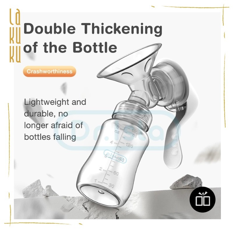 Lakuku - Dr. Isla Manual Breast Pump Pompa Asi 1 botol