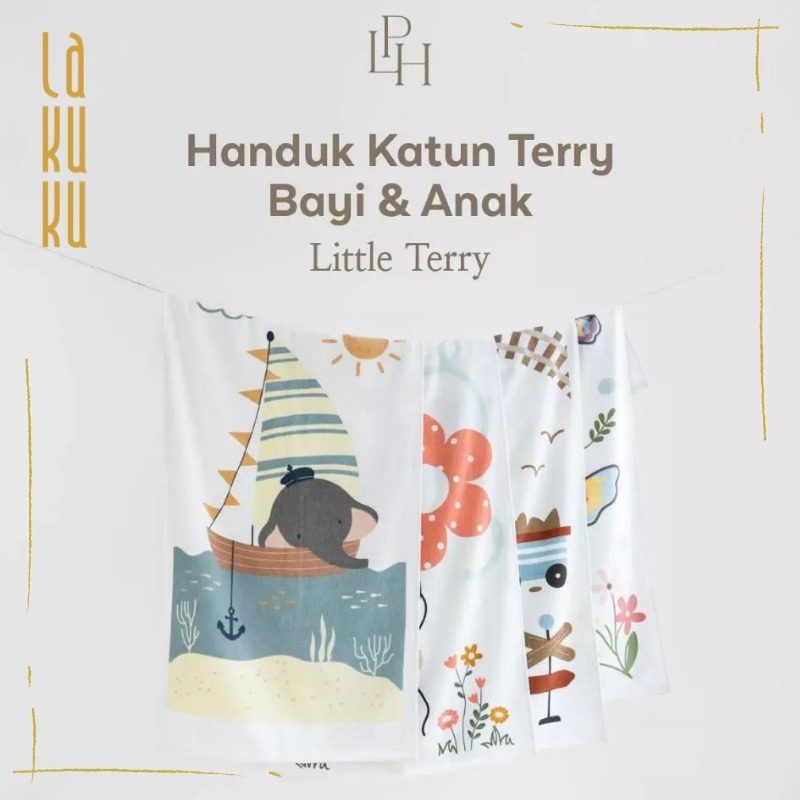 Lakuku - Palmerhaus Handuk Mandi Bayi Anak Little Terry Palmerhaus - Bath Towels Baby 50x100 cm