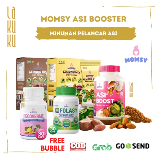 Image of Lakuku - Momsy asi booster pelancar asi ibu dan minuman almon mix